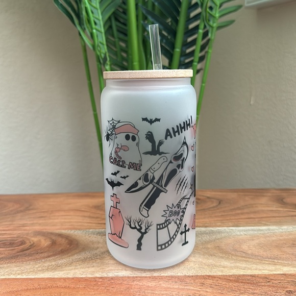 🆕 Spooky Halloween Can Glass Cup ‼️ FINAL PRICE ‼️ - Picture 2 of 7
